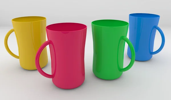 Bunte Kaffeetasse — Stockfoto