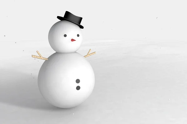 Snowman Background — Stock Photo, Image