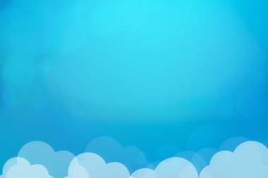 Gökyüzü mavi bulut