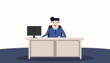 çalışan office adam