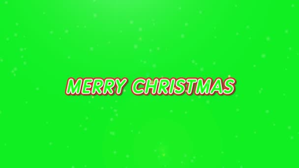 Typ motion Merry Christmas day. — Stockvideo