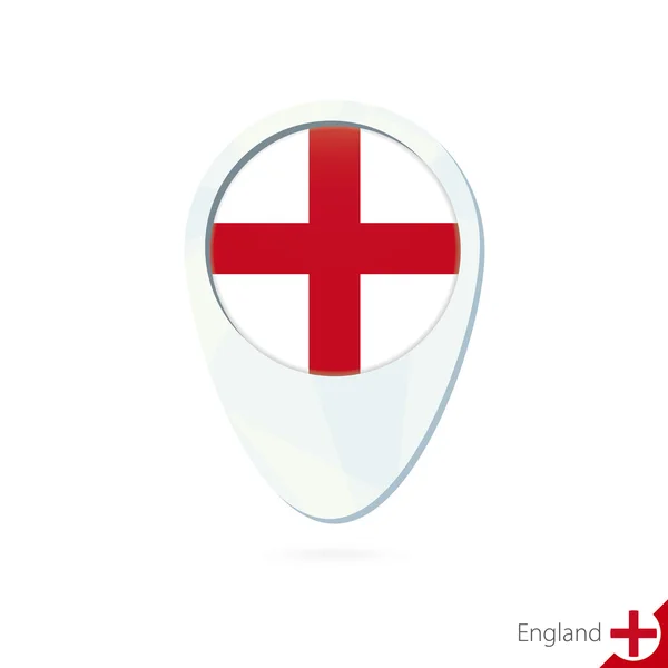 Значок с изображением флага Англии на белом фоне . — стоковый вектор