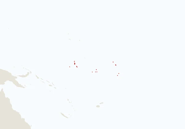 Oceania with highlighted Kiribati map. — Stock Vector