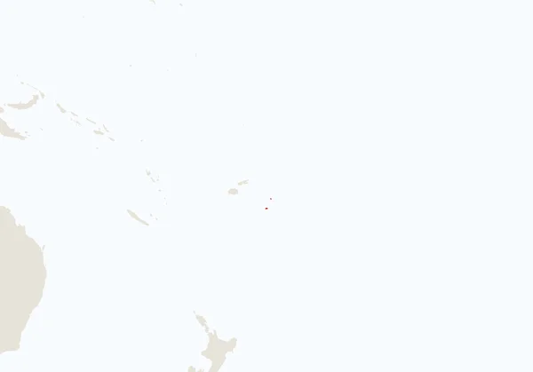 Oceanía con el mapa resaltado de Tonga . — Vector de stock