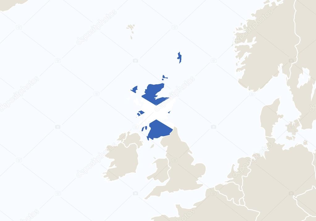 Schotland Kaart Europa | Kaart
