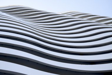 White wave building, Batumi, Georgia