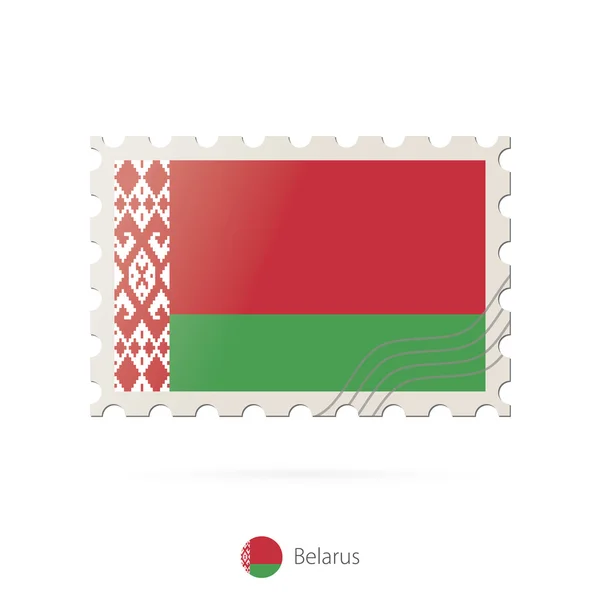 Razítko s obrázkem běloruského vlajky. — Stockový vektor