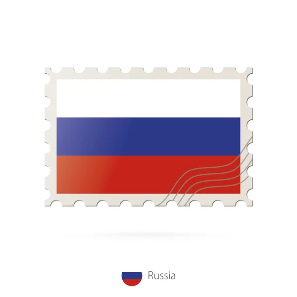 带有俄罗斯国旗图像的邮票. — 图库矢量图片