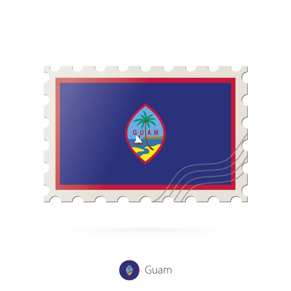 괌 국기의 이미지와 우표. — 스톡 벡터