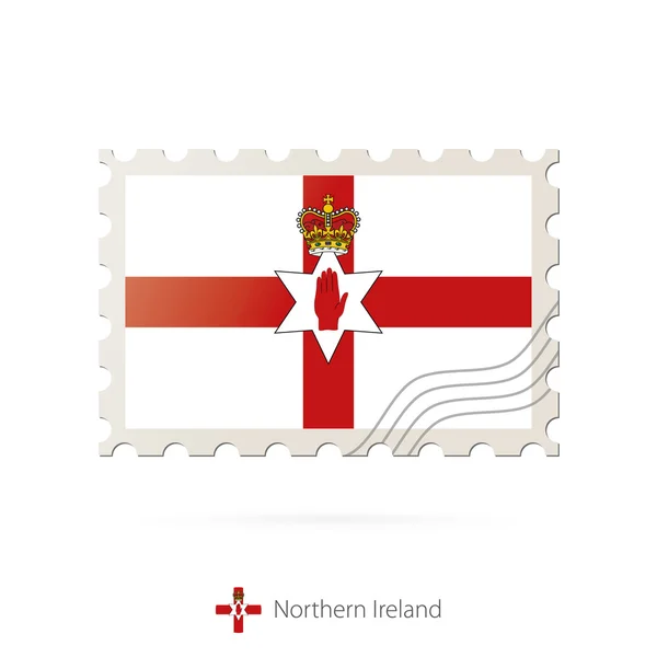 Почтовая марка с изображением флага Северной Ирландии . — стоковый вектор