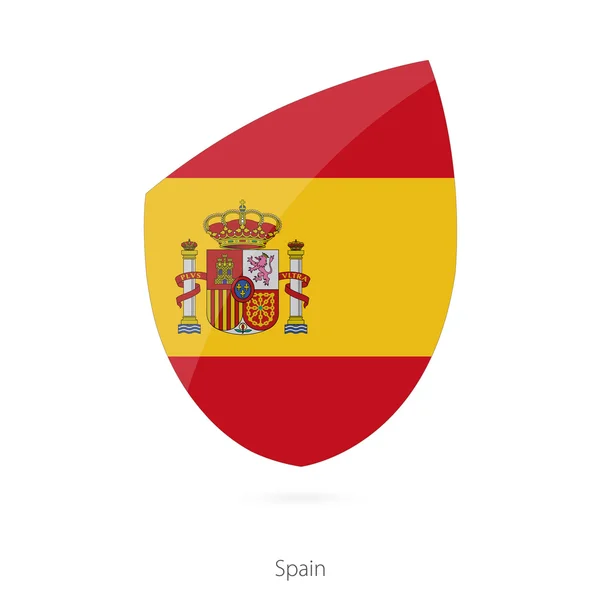 Bandeira da Espanha. Espanha Bandeira do rugby . —  Vetores de Stock