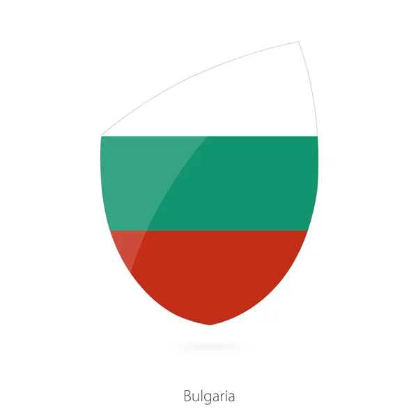 Drapeau de Bulgarie. Drapeau de rugby bulgare . — Image vectorielle