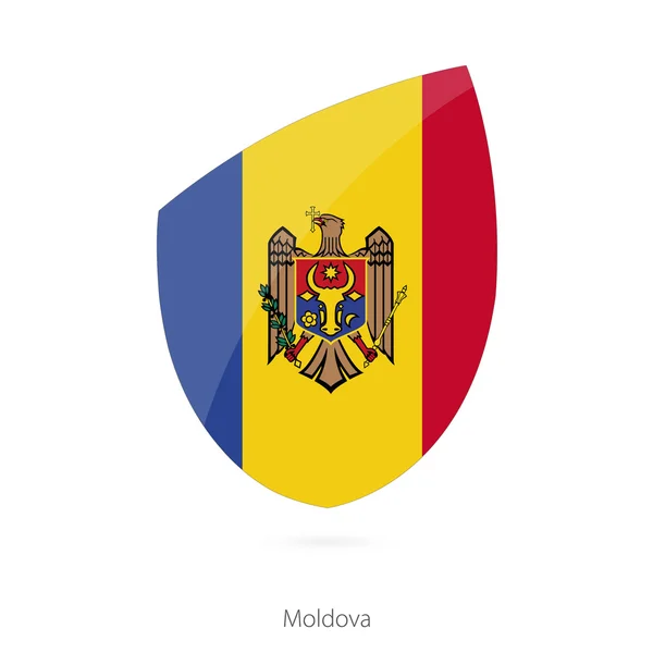 Moldova bayrağı. Moldovya Rugby bayrak. — Stok Vektör
