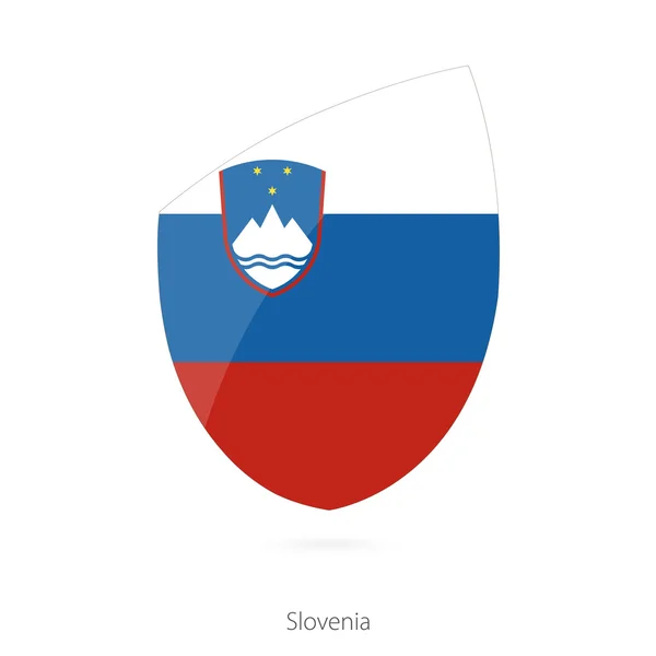 Прапор Словенії. Регбі Словенська прапор. — стоковий вектор