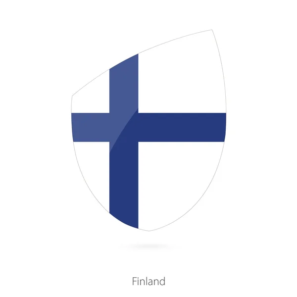 핀란드의 국기입니다. 핀란드 럭비 플래그. — 스톡 벡터