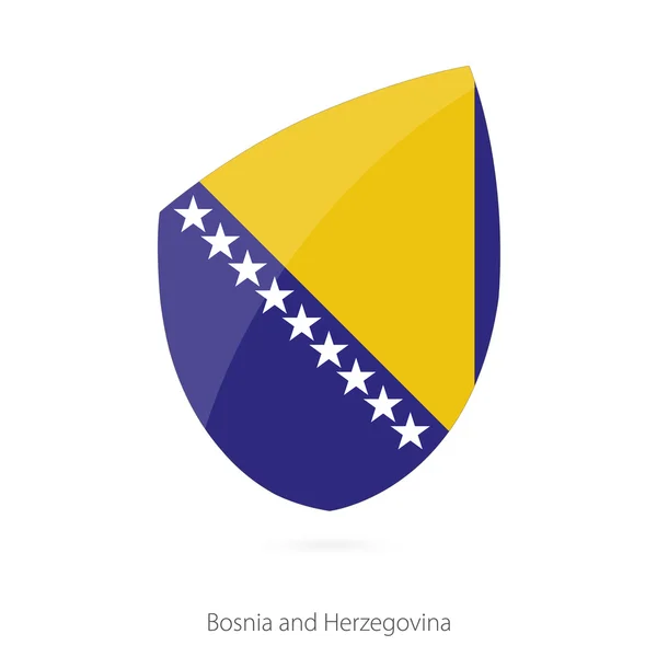 Bosnien och Hercegovinas flagga. Bosnien och Hercegovina Rugby flagga. — Stock vektor