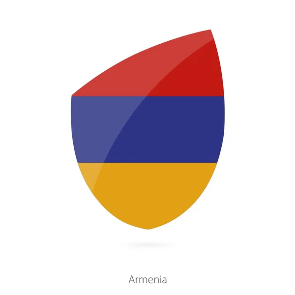 Bandera de Armenia. Bandera de Rugby Armenia . — Vector de stock