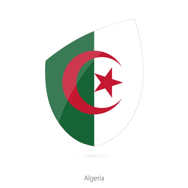 Drapeau d'Algérie. Drapeau de rugby algérien . — Image vectorielle