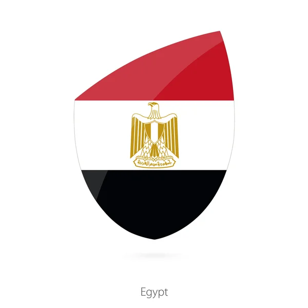Bandera de Egipto al estilo de Rugby icon . — Archivo Imágenes Vectoriales