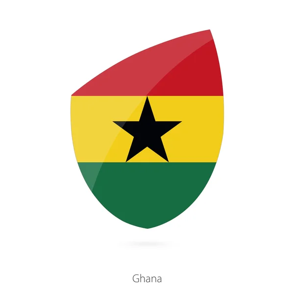 Flag of Ghana. Ghana Rugby flag. — Stock Vector