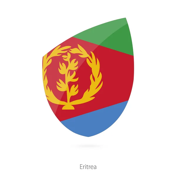 Bandeira da Eritreia. Bandeira do rugby da Eritreia . — Vetor de Stock