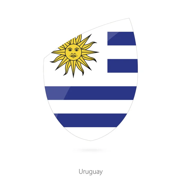 Bandera de Uruguay al estilo de Rugby icon . — Archivo Imágenes Vectoriales