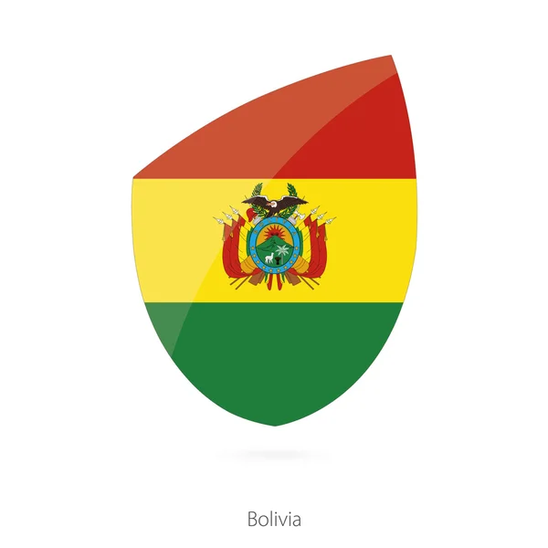 Bolivijská vlajka ve stylu ikony Rugby. — Stockový vektor