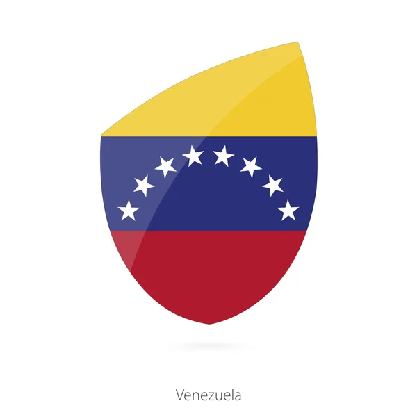 Flag of Venezuela in the style of Rugby icon. — Stock Vector