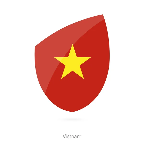 Bandera de Vietnam al estilo de Rugby icon . — Vector de stock