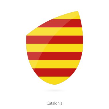 Catalonia bayrak tarzında bir Rugby simgesi.