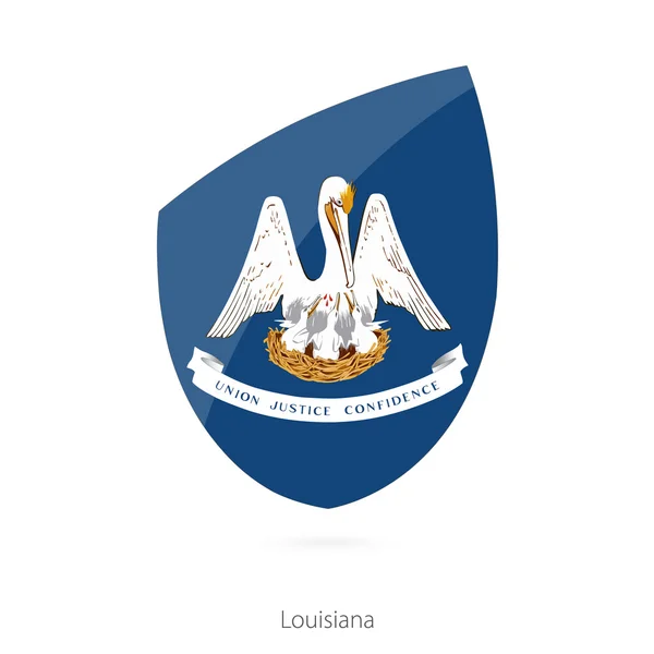 Bandera de Louisiana al estilo de Rugby icon . — Archivo Imágenes Vectoriales