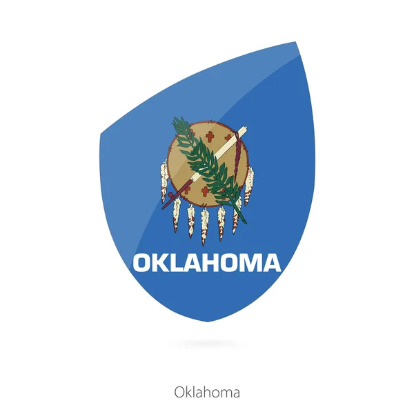 Bandera de Oklahoma al estilo de Rugby icon . — Vector de stock