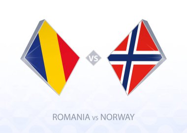 Avrupa futbol karşılaşması Romanya 'ya karşı Norveç, B Ligi, Grup 1.