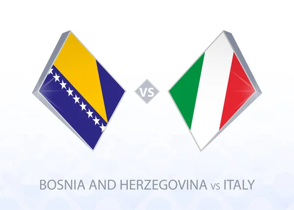 Eurocopa Bosnia Herzegovina Italia Liga Grupo — Vector de stock