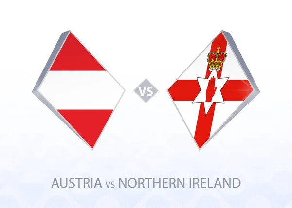Europa Competição Futebol Áustria Irlanda Norte Liga Grupo — Vetor de Stock