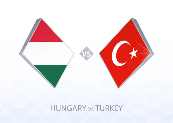 Eurocopa Hungría Turquía Liga Grupo — Vector de stock
