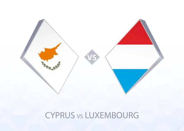 Eurocopa Chipre Luxemburgo Liga Grupo — Vector de stock