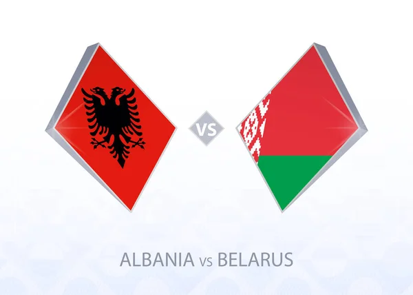 Eurocopa Albania Bielorrusia Liga Grupo — Vector de stock