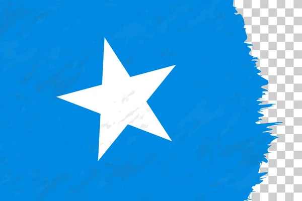 Bandera Somalia Cepillada Horizontal Abstracta Rejilla Transparente — Archivo Imágenes Vectoriales