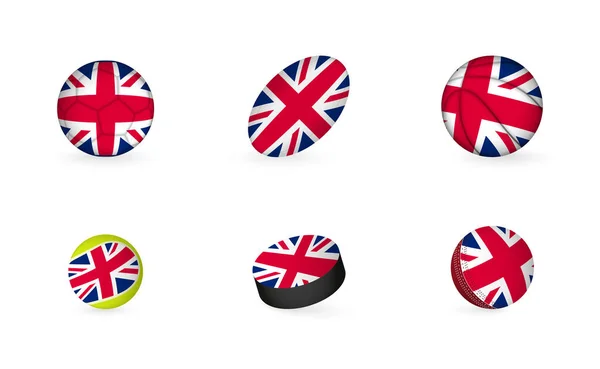 영국의 국기가 스포츠 스포츠 아이콘 — 스톡 벡터