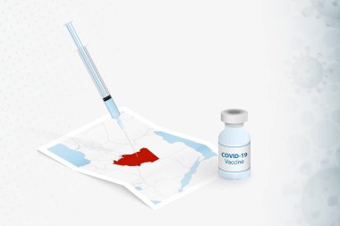 Chad Aşılama, Chad 'in Haritasında COVID-19 aşısı.