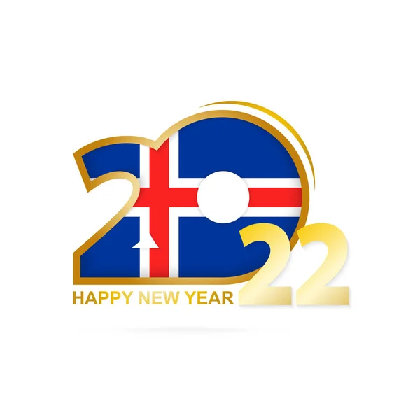 2022 Med Islands Flaggmönster Gott Nytt Design — Stock vektor