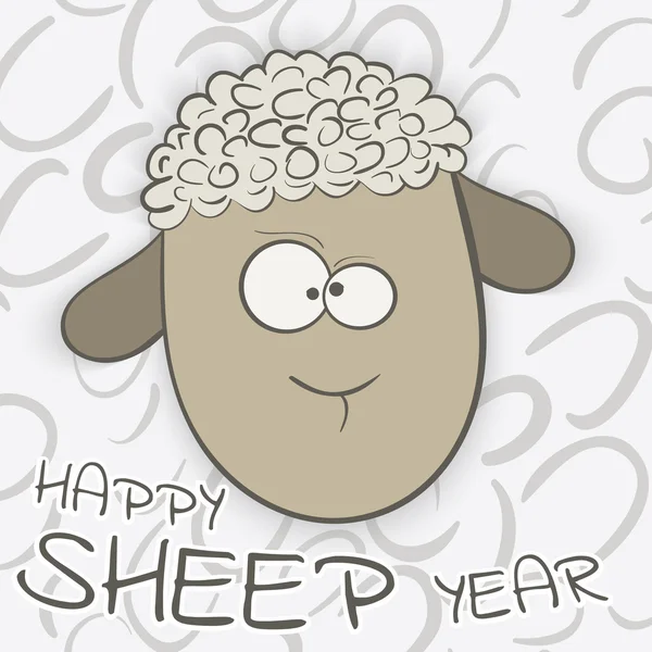 Ευτυχισμένος πρόβατα έτος 2015 — Διανυσματικό Αρχείο