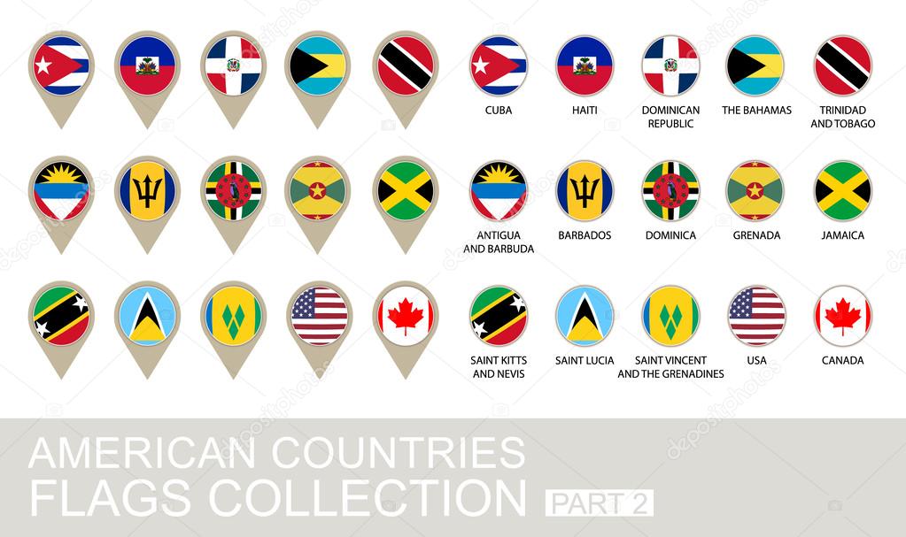 American Countries Flags Collection, Part 2