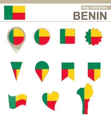 Benin bayrağı koleksiyonu