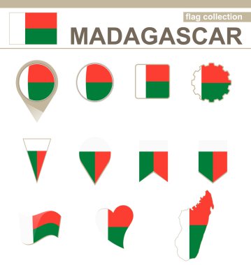 Madagaskar bayrağı koleksiyonu