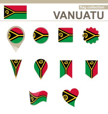 Vanuatu bayrağını koleksiyonu