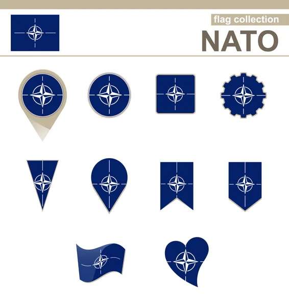 NATO Flag Collection — Stock Vector