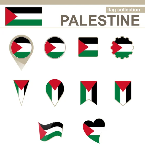 Palestina vlag collectie — Stockvector