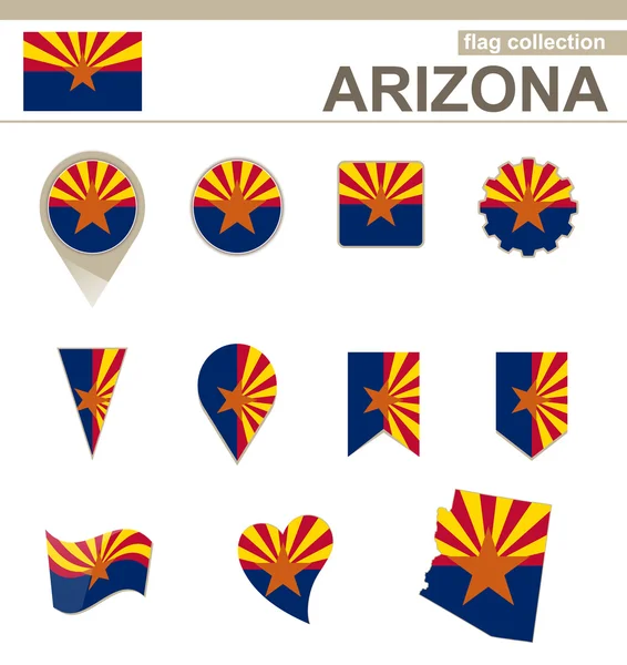 Arizona vlag collectie — Stockvector